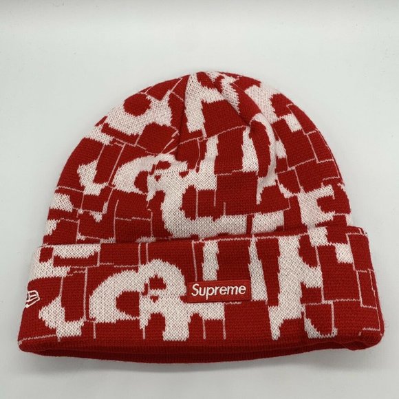 New Era Other - Supreme Small Box Logo World Famous New Era Beanie Hat